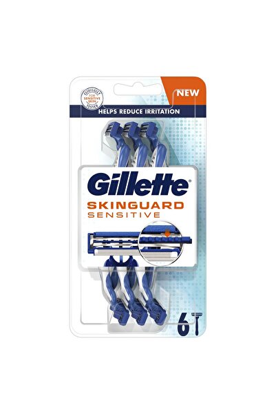 Gillette Aparat de ras Skinguard Sensitive de unica folosinta, 6 buc