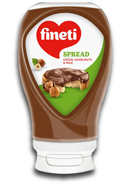 Fineti Crema tartinabila cu cacao, alune de padure si lapte 380 g