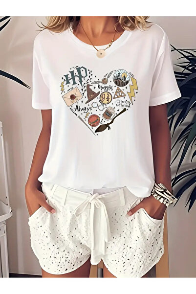 Jose Clothing تي شيرت مطبوع بأكمام قصيرة ومقاس كبير ممتاز