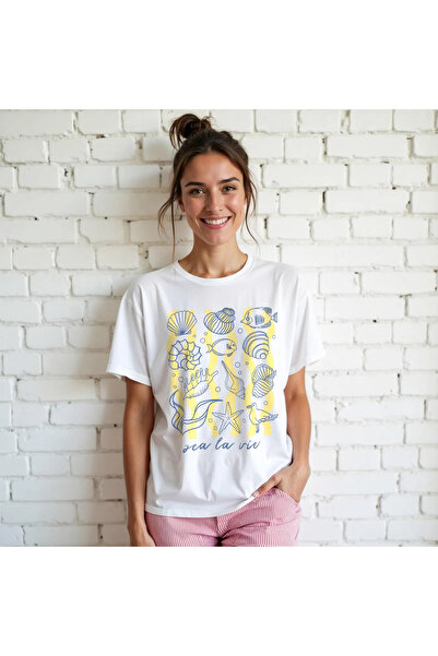 Jose Clothing تي شيرت مطبوع بأكمام قصيرة ومقاس كبير ممتاز