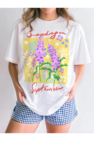 Jose Clothing تي شيرت مطبوع بأكمام قصيرة ومقاس كبير ممتاز