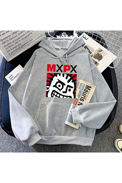 Tarzsokak Γκρι χιπ χοπ πανκ μπάντα MxPx γραφικά φούτερ με κουκούλα u ka