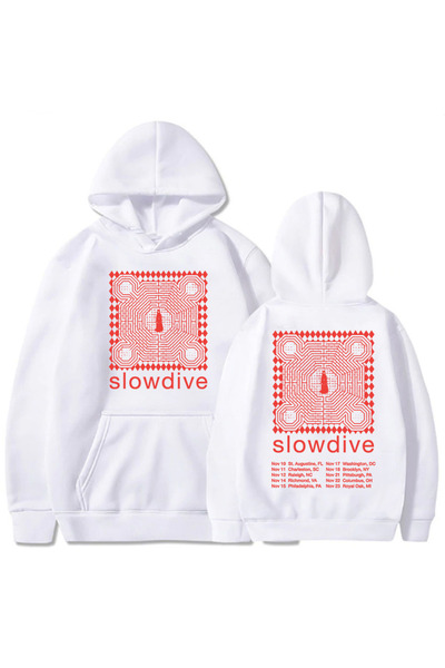 Tarzsokak Bela majica sa kapuljačom Slowdive Tour Heavy Tal Fashion za žene