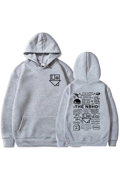Tarzsokak Γκρι Ρούχα Δρόμου Ουνισέξ Χιπ Χοπ Γραφικά Περιοχής NBHD BantSudaderas