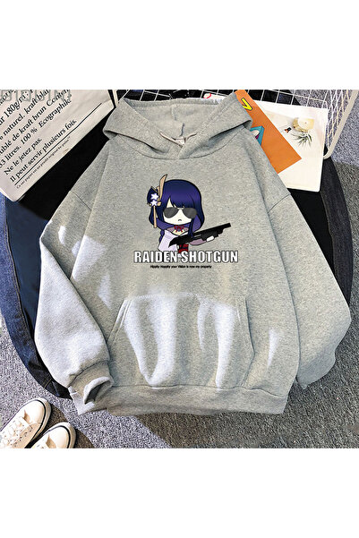 Tarzsokak Imprimeu cu desene animate gri Beelzebul, supradimensionat, unisex,...