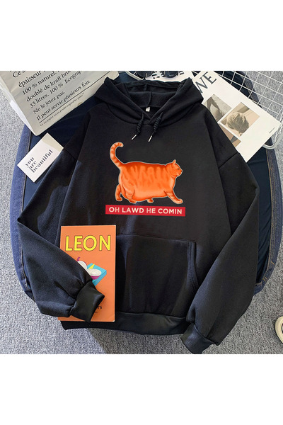 Tarzsokak أسود Oh Lawd o Treading catHoodies كارتون ديراسبول
