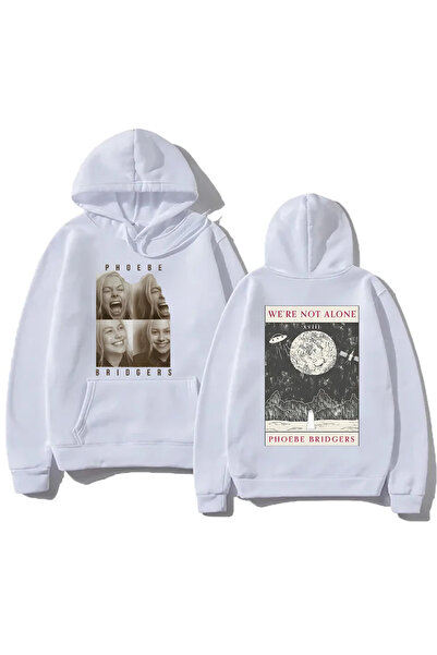 Tarzsokak Hanorace casual albe la modă, cu glugă, Phoebe bripocket Indie folk...