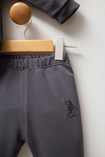 U.S. Polo Assn. U.S. Polo Assn Baby Boy Gray Baby Sets