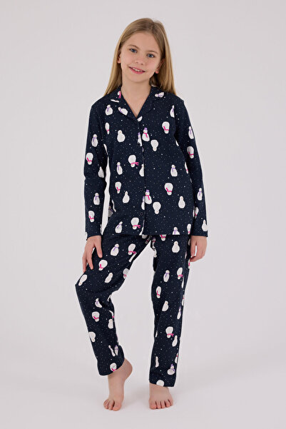 Rolypoly Σετ πιτζάμες για κορίτσια με πουκάμισο σε μπλε ναυτικό χρώμα