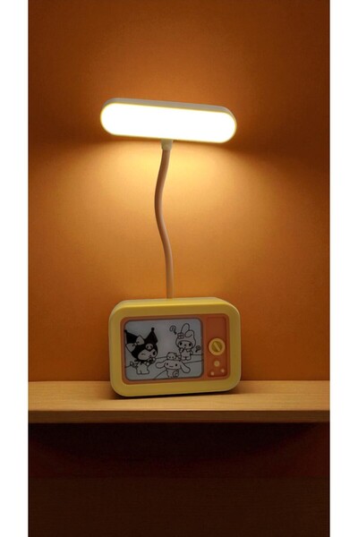 FAMEMUS ACCESSORY Kuromi Temalı Retro TV Tasarımlı LED Masa Lambası. Hediyeli...