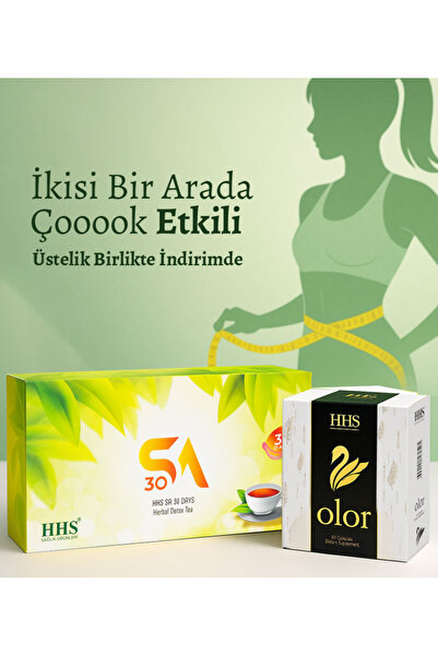 HHS SAĞLIK ÜRÜNLERİ SA30 Bitki Çayı & Olor Bitkisel Diyet Kapsülü