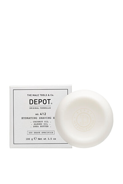 DEPOT No. 412 Hydrating Shaving Soap Nemlendirici Tıraş Sabunu Refill 100 gr