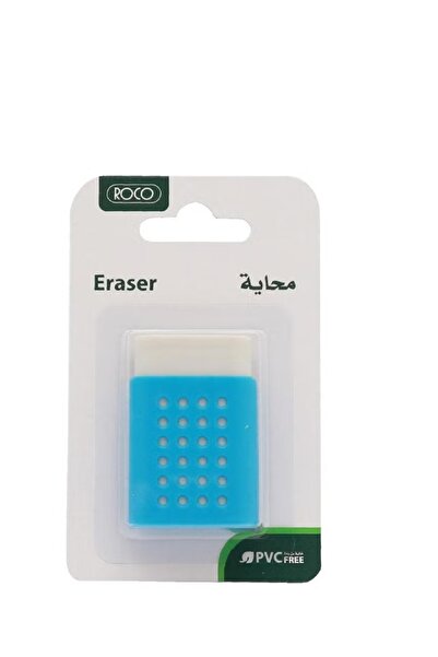 Roco ممحاة مطاطية - تصميم نقطي باللون الأزرق