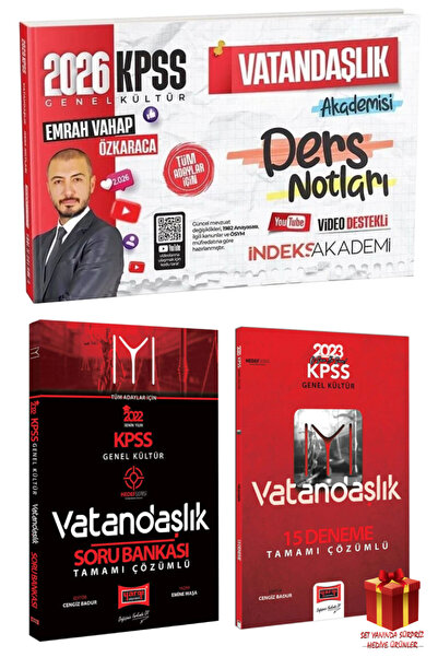 İndeks Akademi 2026 İndeks Akademi KPSS Emrah Vahap Özkaraca Vatandaşlık Ders...