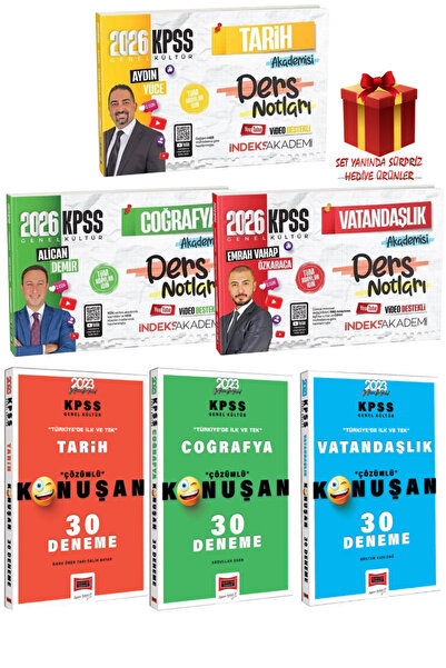 İndeks Akademi 2026 İndeks Akademi KPSS Tarih Coğrafya Vatandaşlık Ders Notla...