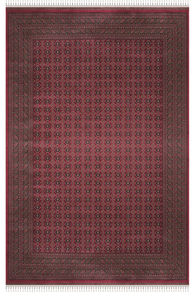 Apex Halı Burj 8751 Bordo Afgan Desenli Viskon 170 Tarak Dokuma Sıklığı Özel ...