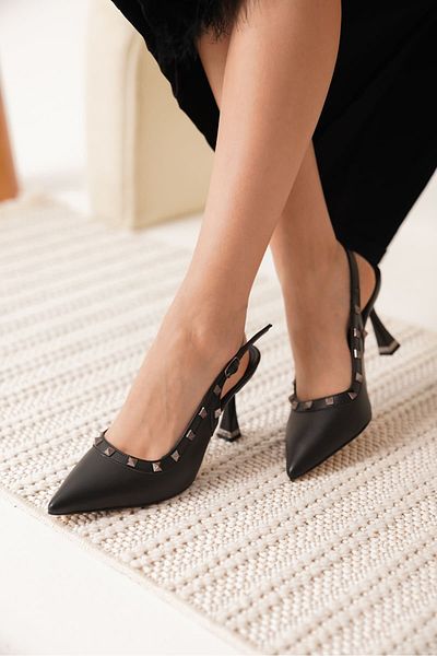 Zerenyus Allegra Premium Black Women's Heeled Evening Dress Shoes