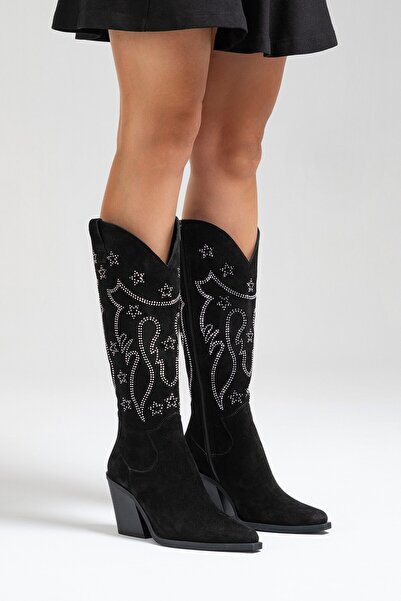 Zeynep Sıradağlı Wendilla Kadın Bot Siyah Süet