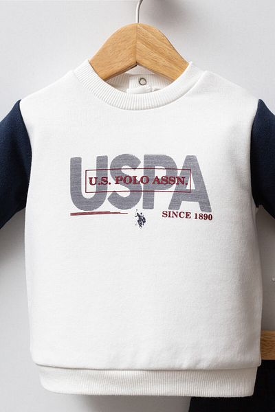 U.S. Polo Assn. U.S. Polo Assn Baby Boy White Baby Sets