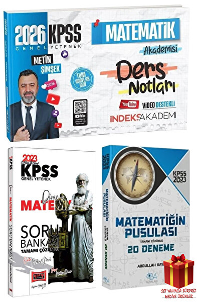 İndeks Akademi 2026 İndeks Akademi KPSS Metin Şimşek Matematik Ders Notları+Y...