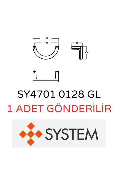 System Sy4701 0128 Gl 128 mm Gold Color Modern Handle