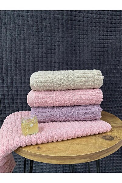 Teksev Набір рушників для рук і обличчя Atlas, 3 шт. – 50x90 см, 100% бавовна, м'яка текстура, плетені