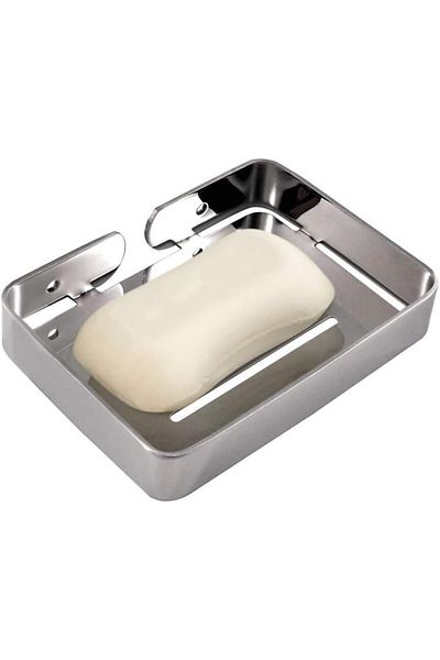 Generic Stainless Steel Soap Dish Shower Soap Dish for Bathroom Kitchen Bathtub