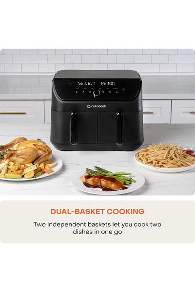 Nutribullet Nutricook Air Fryer Duo 2 Non Vision 8.5 L Black NC-AFD185