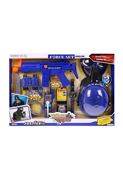 Ramiz Set de politie model agent SWAT cu vesta casca si accesorii