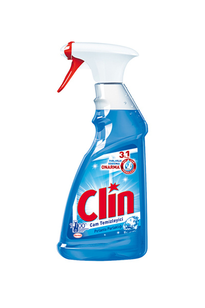 Clin 3 ADET Cam Temizleyici Sprey 500 ml Pırlanta Parlaklığı