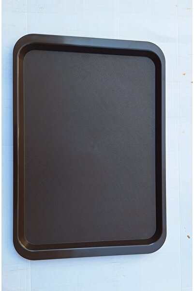 hürpa tedarik SERVIS TEPSİ 37*53 cm KAHVERENGİ 6 ADET RESTORAN YEMEKHANE TEPSI