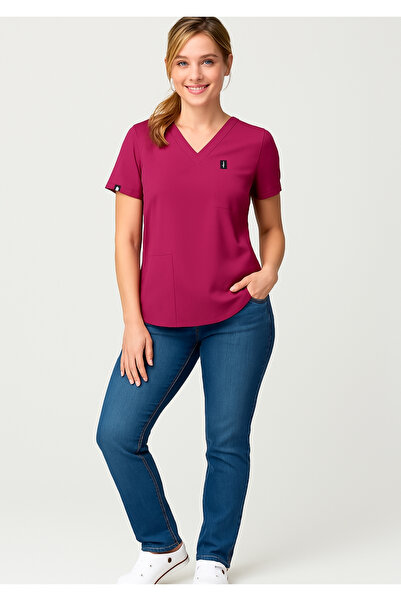 PIQUE Top pentru uniformă de asistentă UItralycra Spaniard - Top pentru uniformă de asistentă medicală Top pentru uniformă chirurgicală