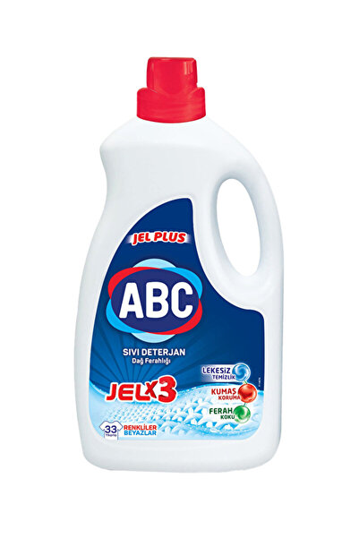 ABC 3 ADET Sıvı Deterjan 2145 Ml 33 Yıkama Beyaz