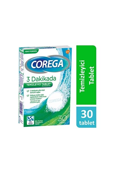 Corega Diş Protezi Temizleyici 30 Tablet ( 1 ADET )
