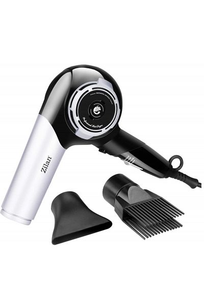Zilan Uscător de păr, putere 1800W, 3 setări de temperatură, gri-negru / ZLN 2946