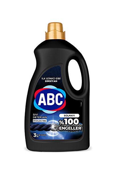 ABC 4 ADET Sıvı Bakım Deterjanı Siyahlar 50 Yıkama 3000 ml