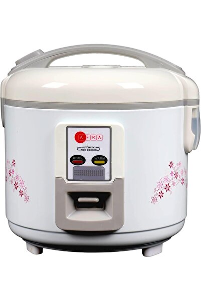 Afra طنجرة أرز، سعة 1.5 لتر، وعاء داخلي، صفيحة تسخين من الألومنيوم، سريعة وفع...