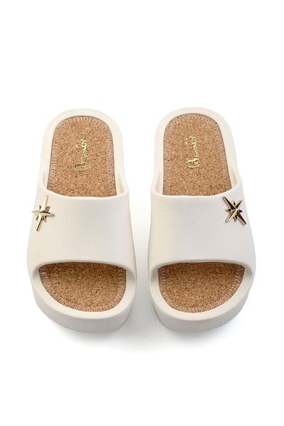Bambi White Women's Slippers K04740300159