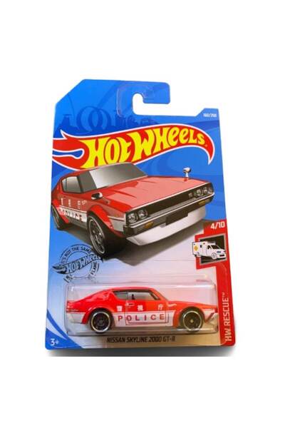 HOT WHEELS Masinuta metalica Hot Wheels, '17 Nissan Skyline 2000 GT-R, Colectia 2019, 1:64, Rosu