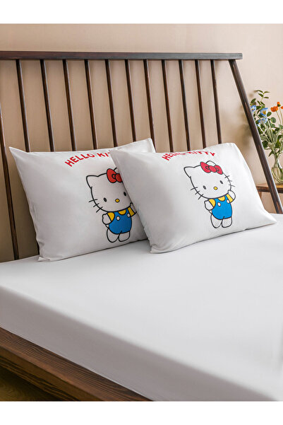 LC Waikiki White Hello Kitty Printed Pillow Case Set of 2 50X70 cm