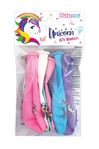 MATMEL Unicorn Bag with 6 Balloons