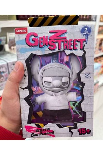 victiny Authentic Miniso Disney Stitch Blind Box GenZ Street Vinyl Plush Toy Pendant