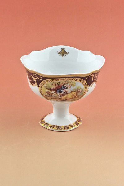 Bursa Porselen Dekor Special Heritage Porcelain Footed Sugar Bowl