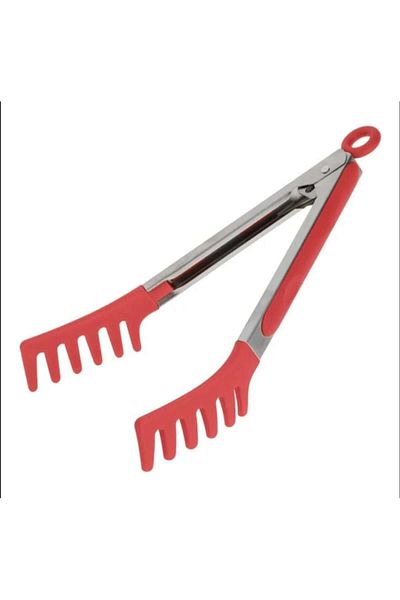 OEM Clește din silicon cu mâner metalic pentru servirea pastelor 26 cm
