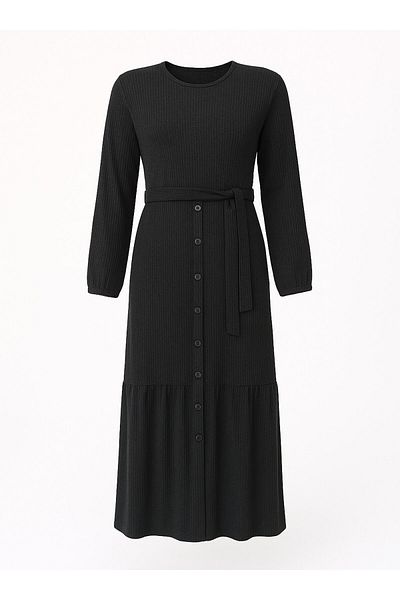 Moda Gazel Hijab Dress - Black - Moda Gazel