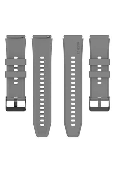Flo Watch Strap for Samsung Galaxy Watch4 40mm, G51, Silicone, Titanium Grey