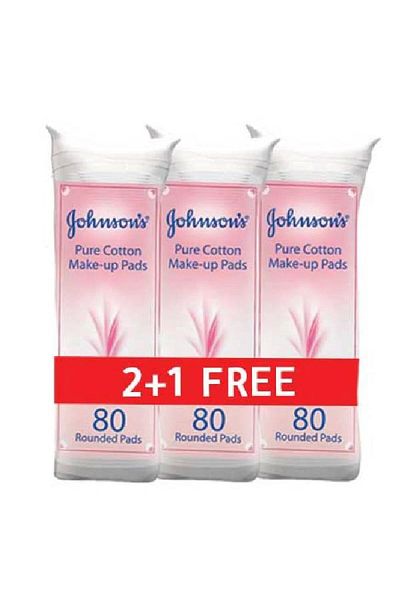 Johnson Johnson's Cotton Makeup 80 Pieces 2+1 Free