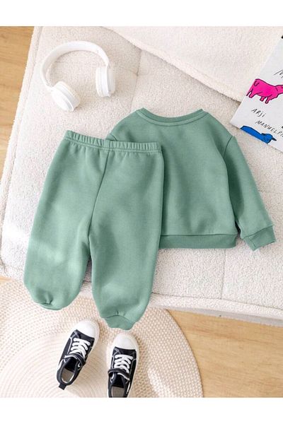 OEM Trening vatuit, baiat, imprimeu iepure, verde, 18-24 luni, 86-92 cm