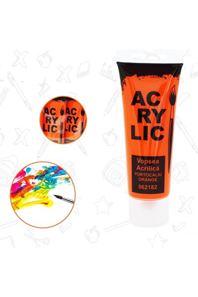 idei Ακρυλικό χρώμα, κρεμώδης σύσταση, 75 ml, πορτοκαλί