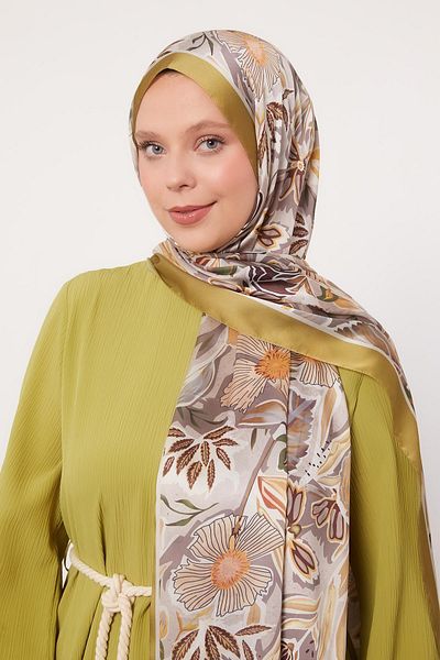 Levidor Şal de mătase indiană cu model floral